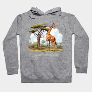 Watercolor Giraffe Hoodie